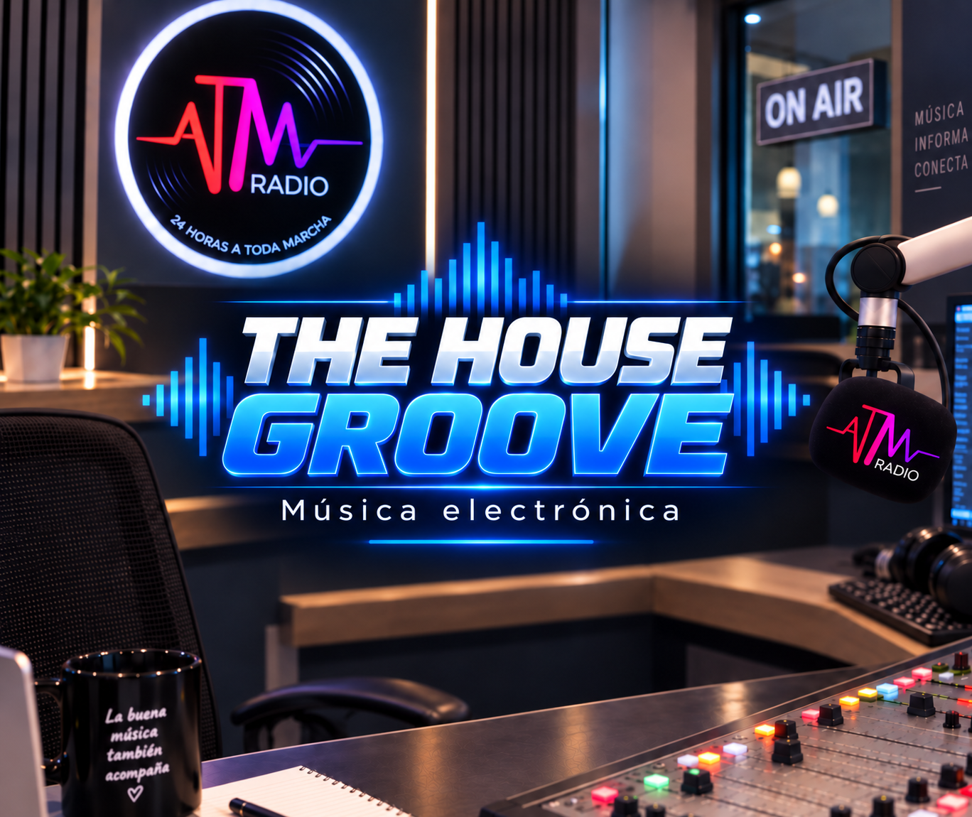 Cabina de The House Groove de ATM Radio FM · RE7